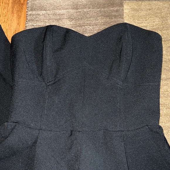 Adelyn Rae Black Strapless Jumpsuit with Pockets - Picture 7 of 7